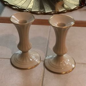 COPY - Lenox candlestick holders 24 k